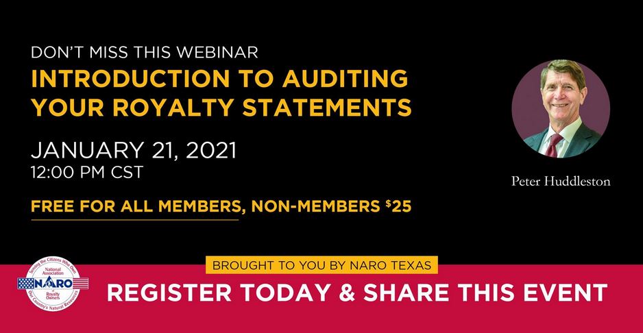 NARO Webinar 1/21/2021 – 12pm CST